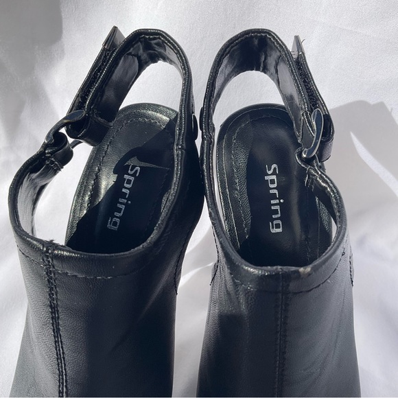 BUNDLE - Spring - Black sling back peep toe 4” stiletto heels - Size 6 - Picture 7 of 9